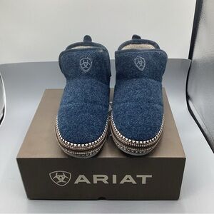 Ariat Navy Blue Cozy Slip-On Slippers